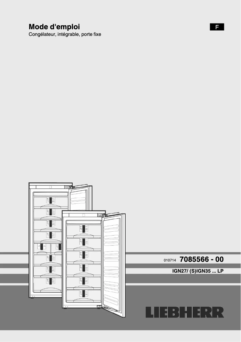 Image de la première page du manuel de l'appareil SIGN 3566