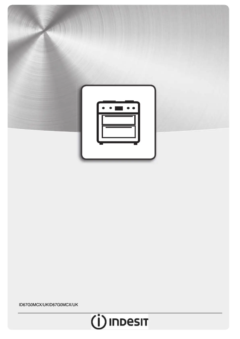 Page 1 de la notice Instructions / montage Indesit ID67G0MCX