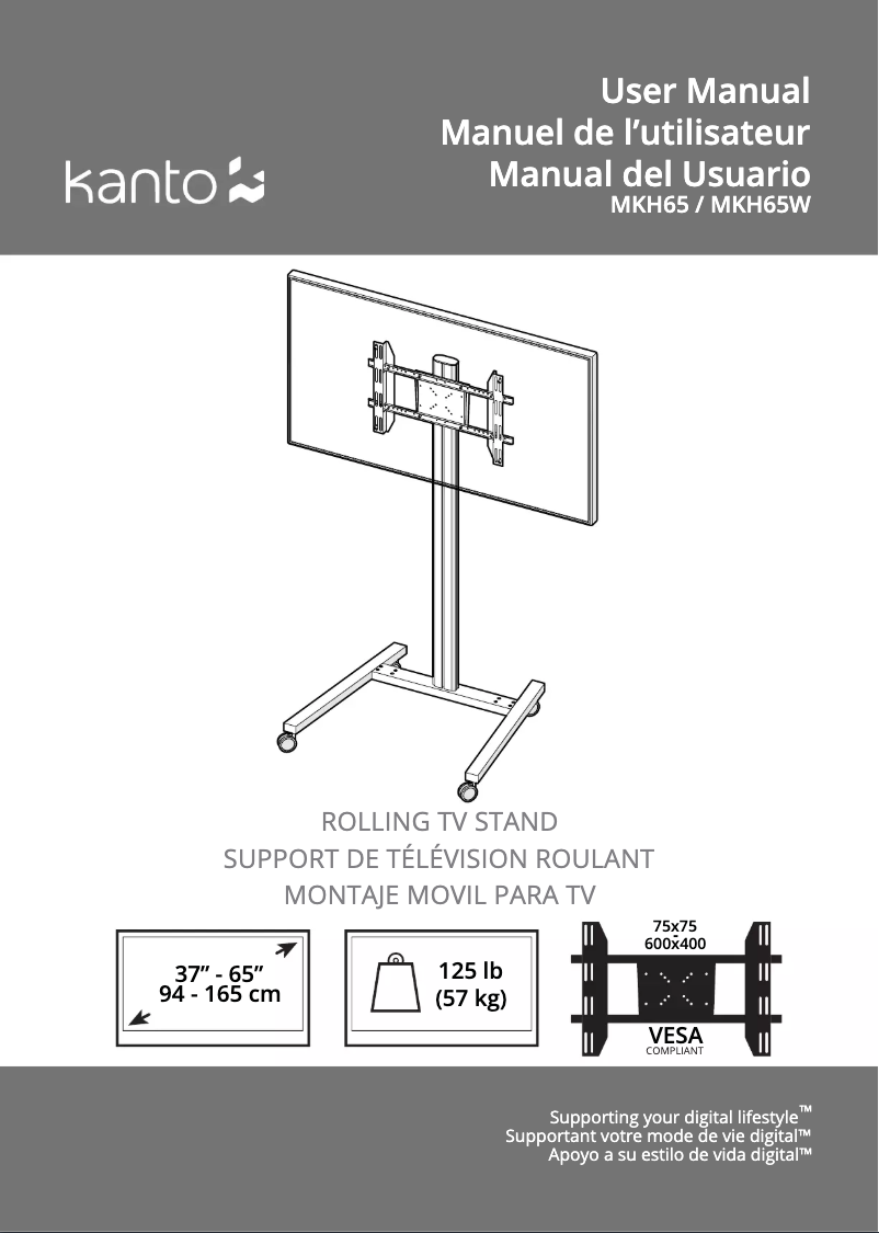 Page 1 de la notice Manuel utilisateur Kanto MKH65