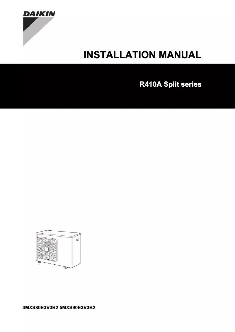 Página 1 del manual Manual de usuario Daikin 4MXS80E7V3B