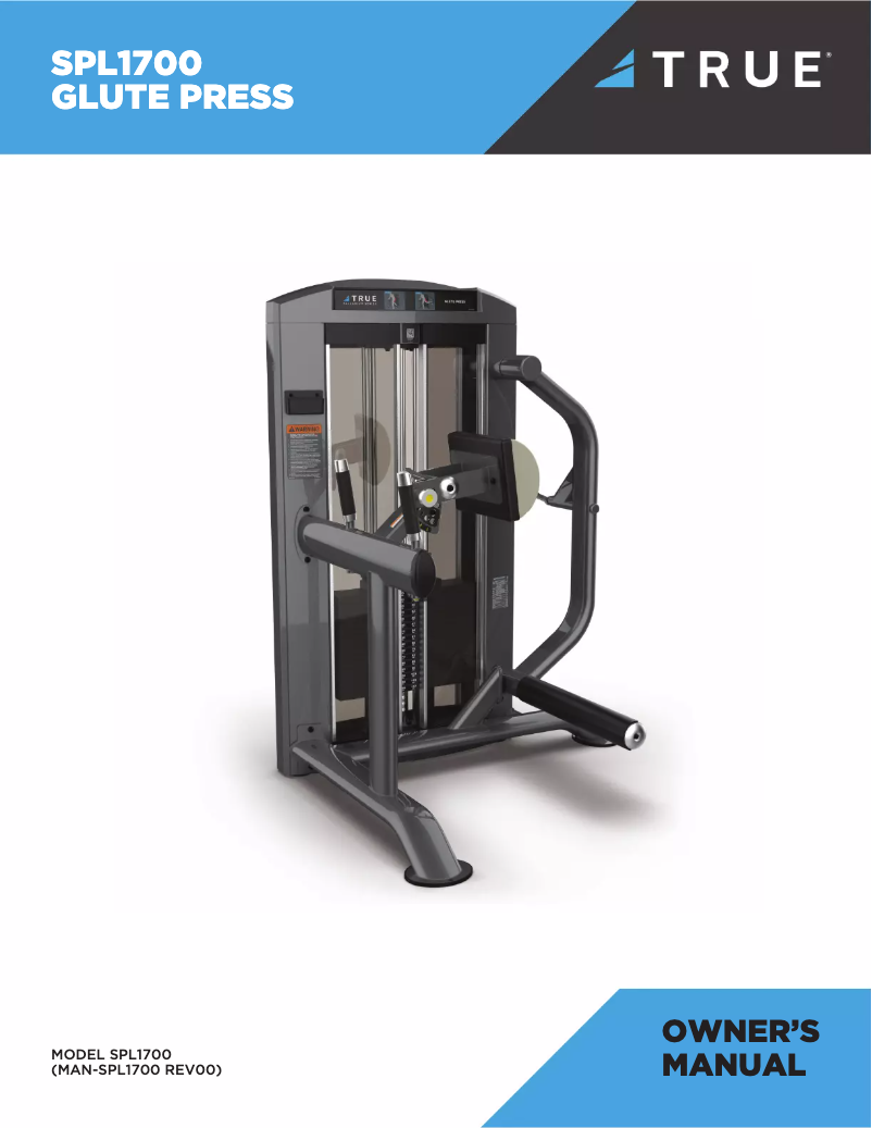 Page n°1 - Manuel utilisateur True SPL1700