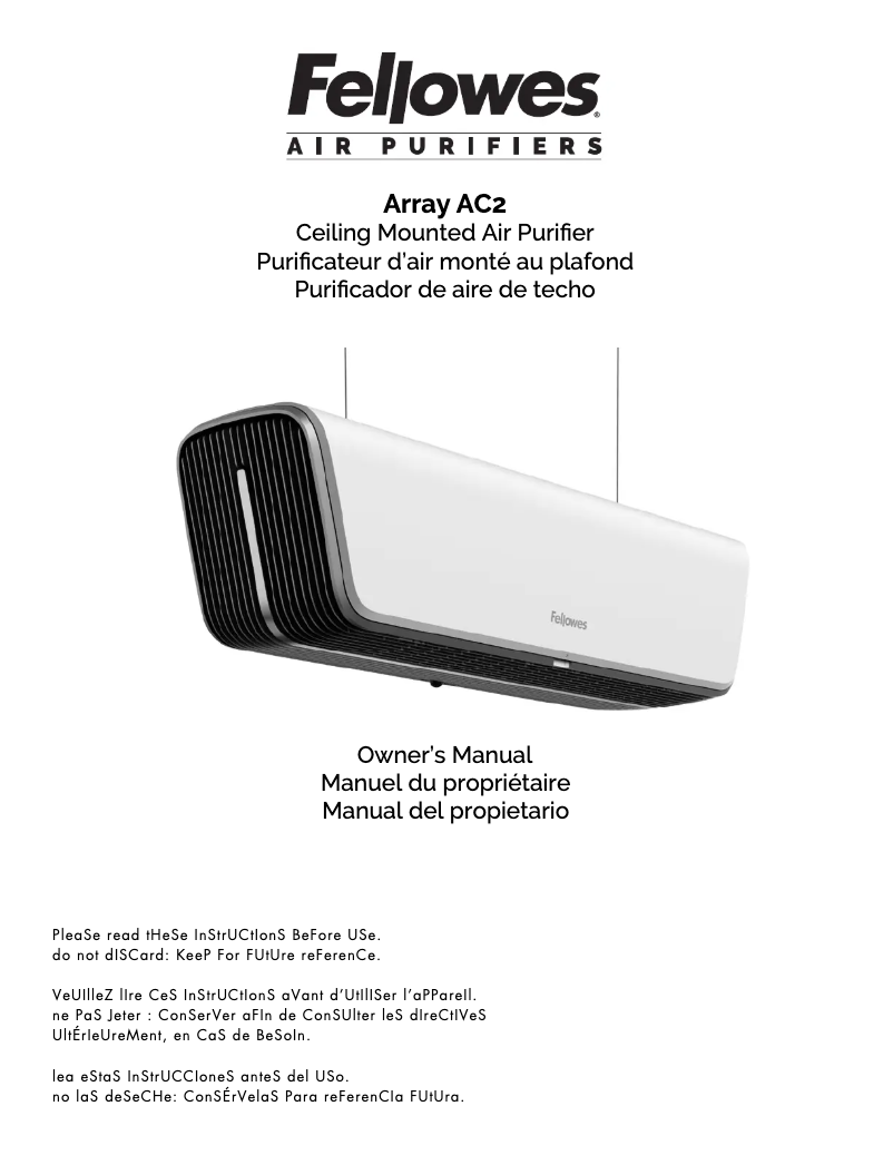 Image de la première page du manuel de l'appareil Array AC2