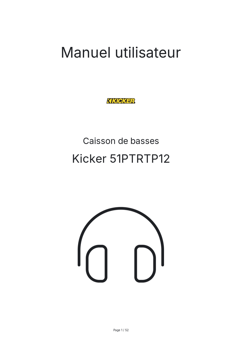 Image de la première page du manuel de l'appareil 51PTRTP12