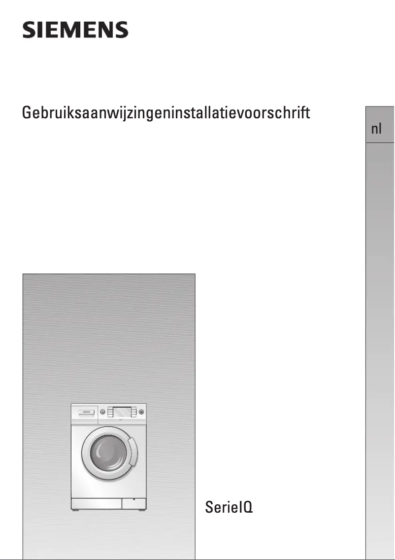 Page n°1 - Manuel utilisateur Siemens WIQ1630EU