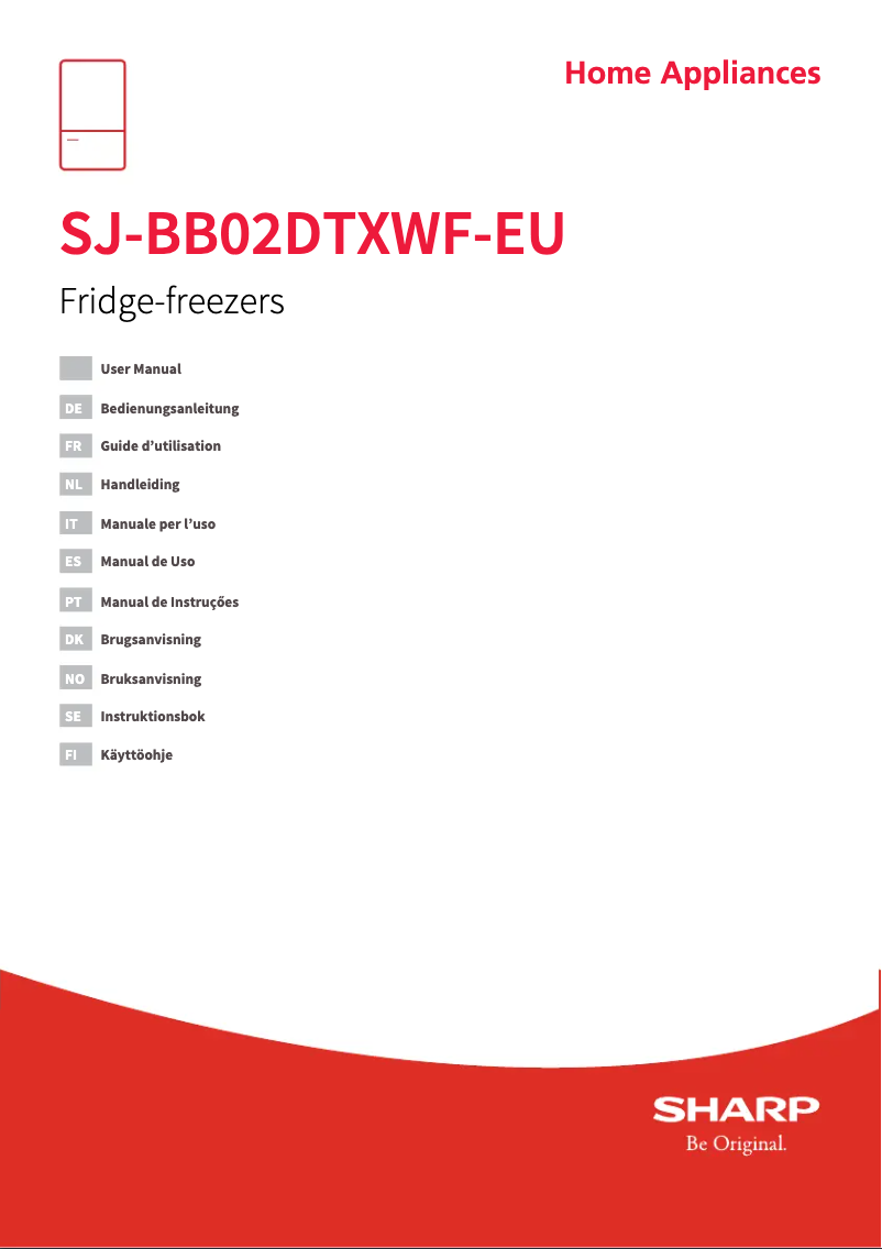 Page n°1 - Manuel utilisateur Sharp SJ-BB02DTXWF-EU