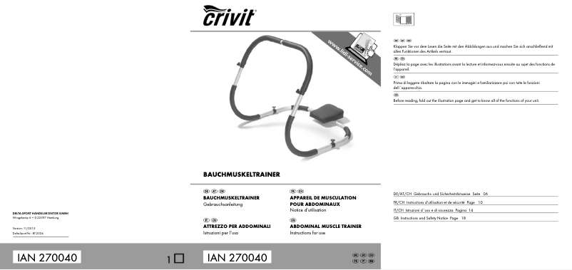 Page 1 de la notice Manuel utilisateur Crivit BT-2324