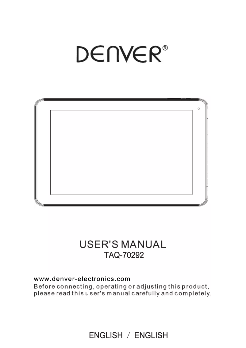 Image de la première page du manuel de l'appareil TAQ-70292