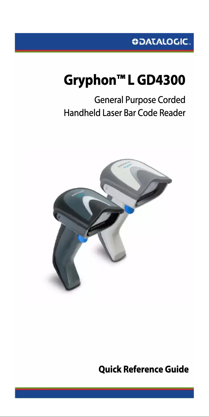 Page 1 de la notice Manuel utilisateur Datalogic Gryphon L GD4330