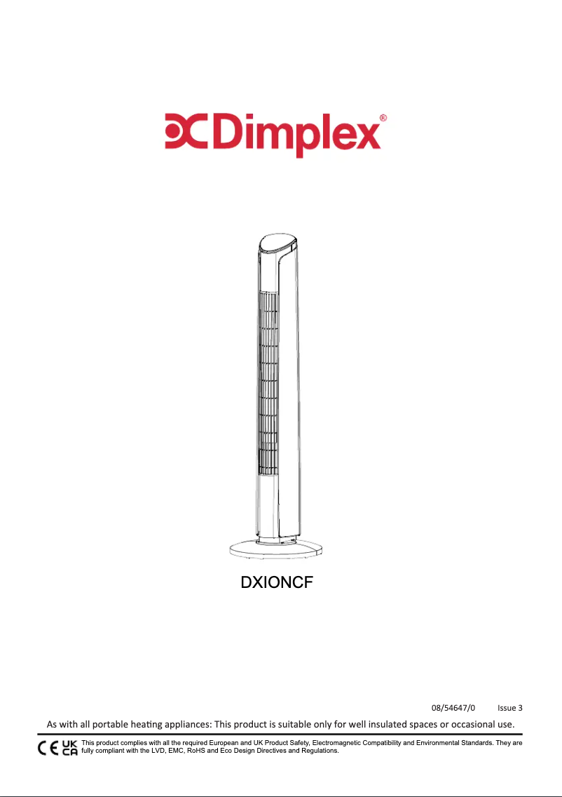Imagen de la primera página del manual del dispositivo DXIONCF