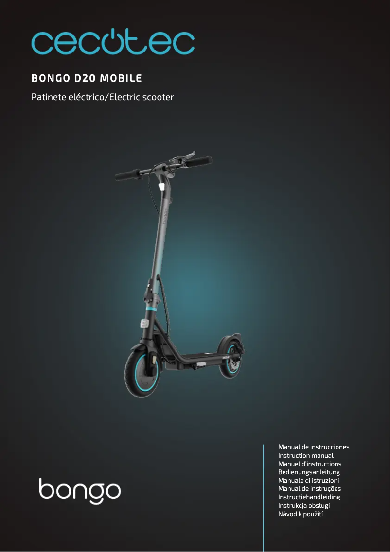Page n°1 - Manuel utilisateur Cecotec Bongo D20 Mobile