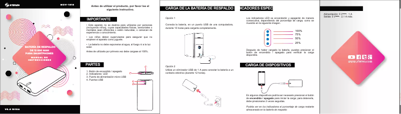 Page n°1 - Manuel utilisateur Steren MOV-1010