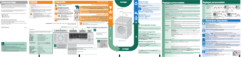 Page n°1 - Manuel utilisateur Siemens WM14Q48XFF
