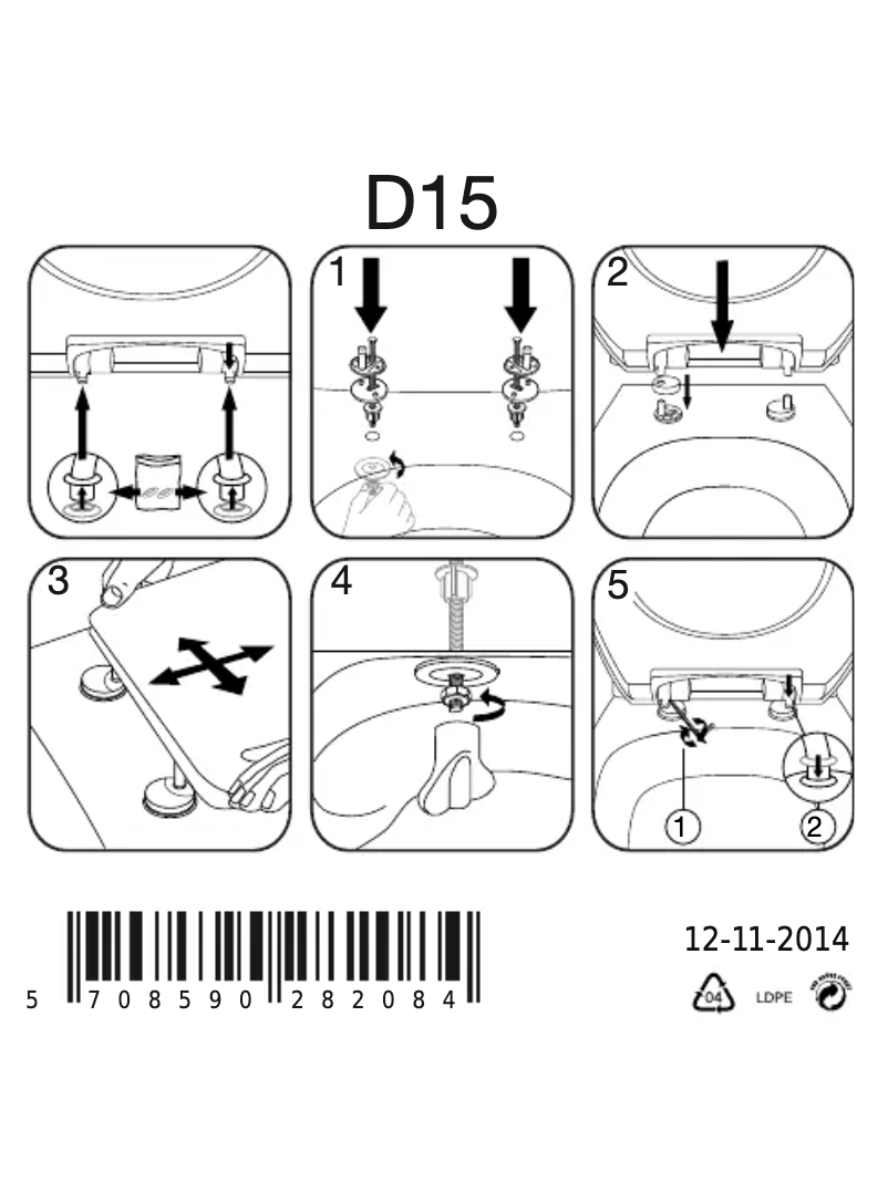Page 1 de la notice Manuel utilisateur Pressalit Calmo