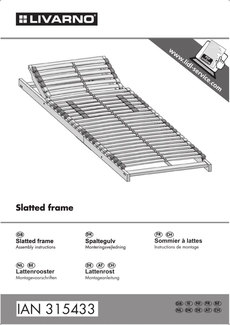 Page 1 de la notice Manuel utilisateur Livarno Lux IAN 296796