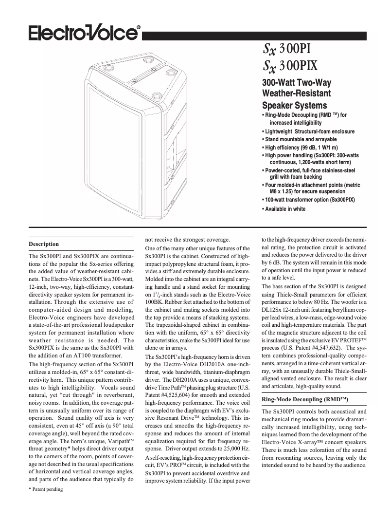 Image de la première page du manuel de l'appareil SX300