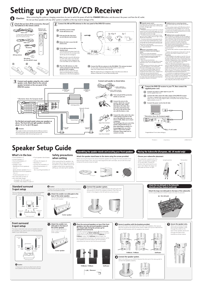 Page n°1 - Manuel utilisateur Pioneer DCS-340