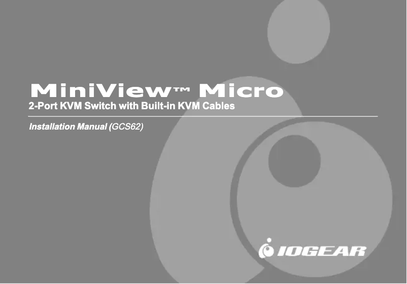 Image de la première page du manuel de l'appareil GCS62HMDPKIT