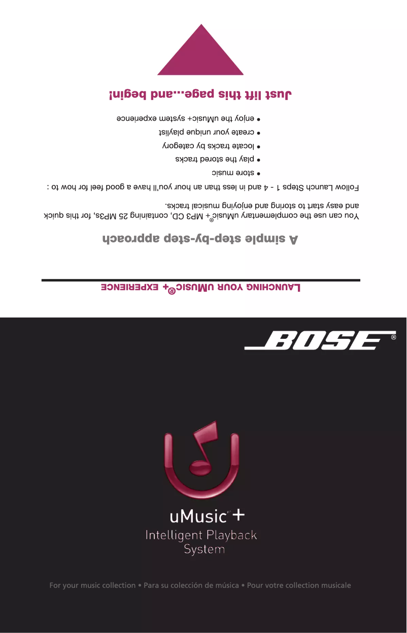 Página 1 del manual Manual de usuario Bose UMusic+