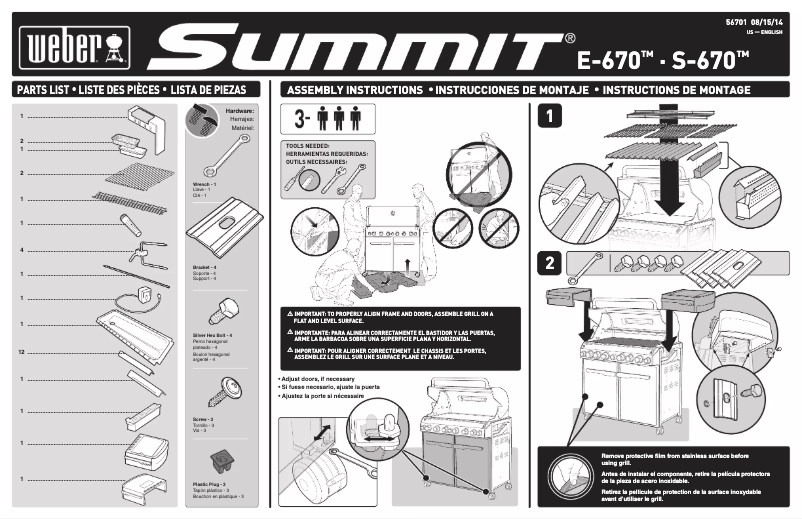 Image de la première page du manuel de l'appareil Summit E-670