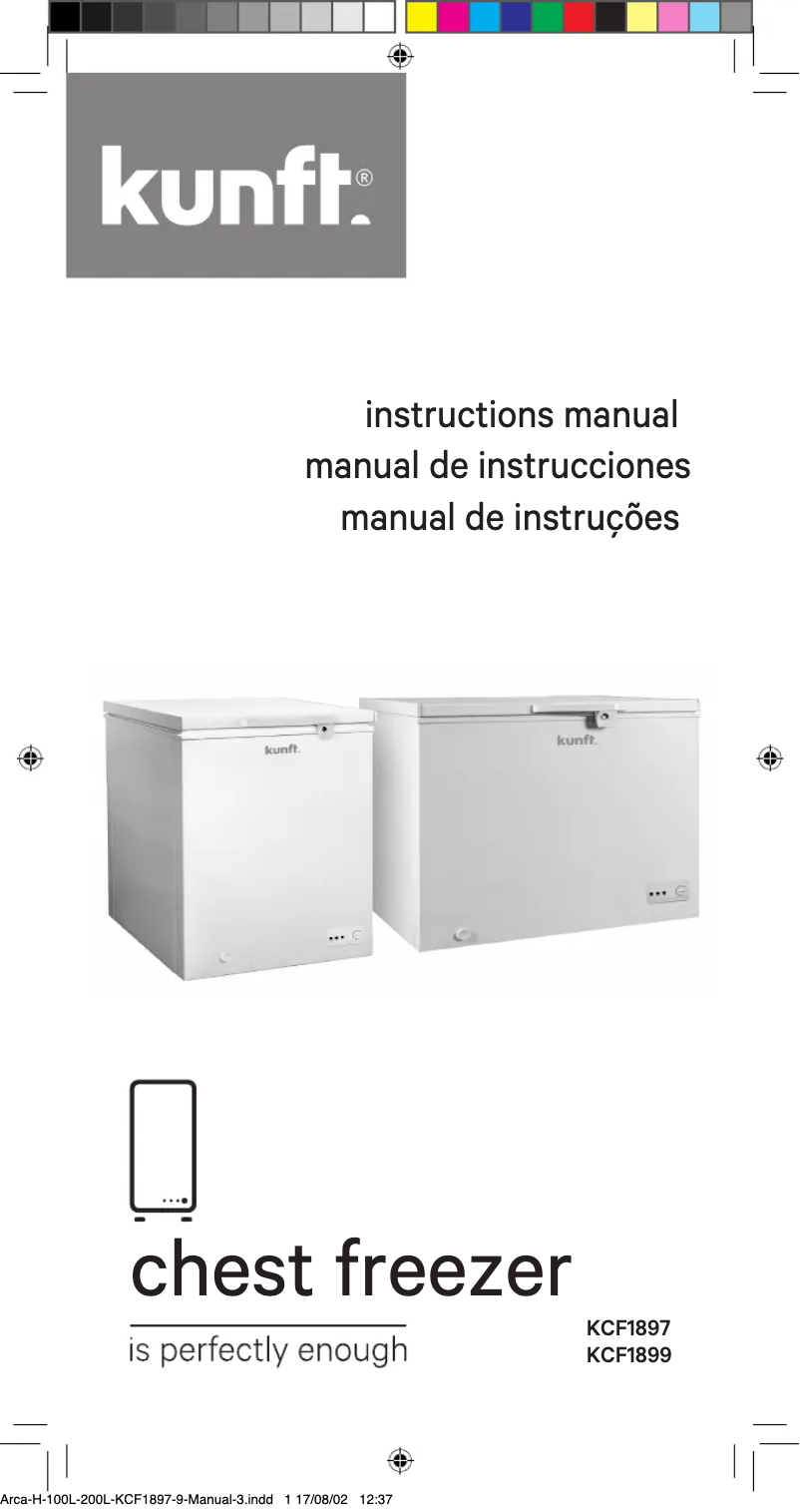Page 1 de la notice Manuel utilisateur Kunft KCF1899