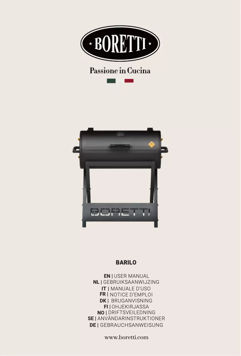 Image de la première page du manuel de l'appareil Barilo