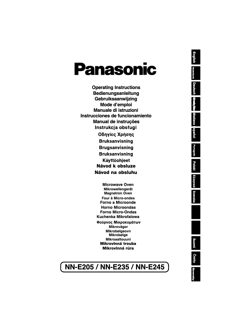 Page 1 de la notice Manuel utilisateur Panasonic NN-E245