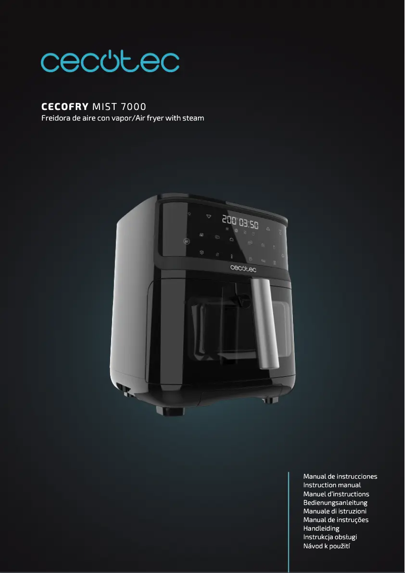 Image de la première page du manuel de l'appareil Cecofry Mist 7000