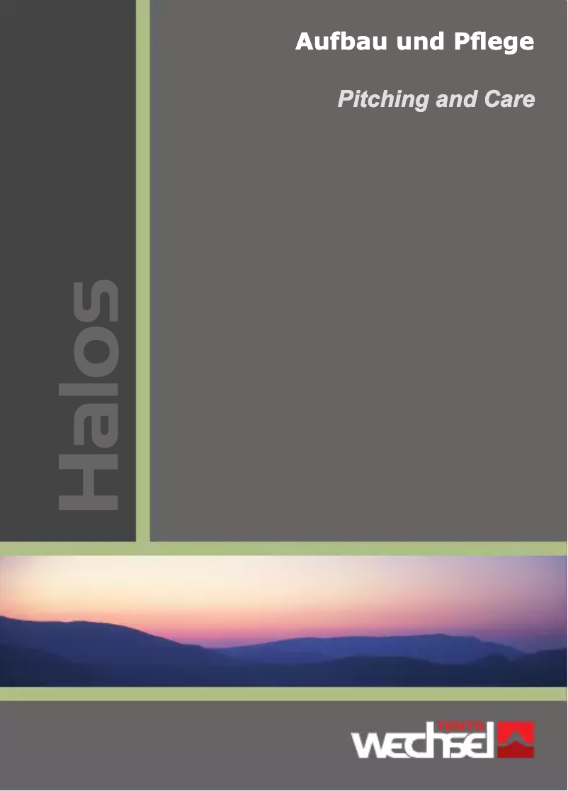 Page n°1 - Manuel utilisateur Wechsel Halos