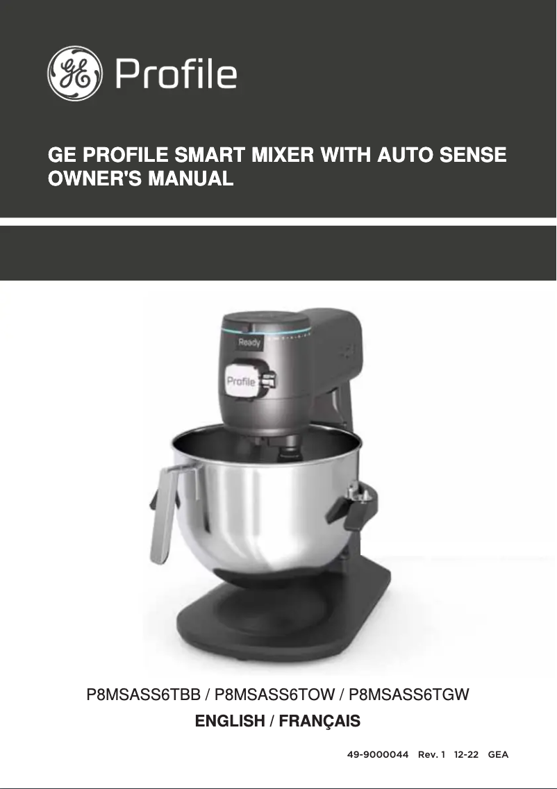 Page 1 de la notice Manuel d'utilisation et d'entretien GE Profile P8MSASS6TOW
