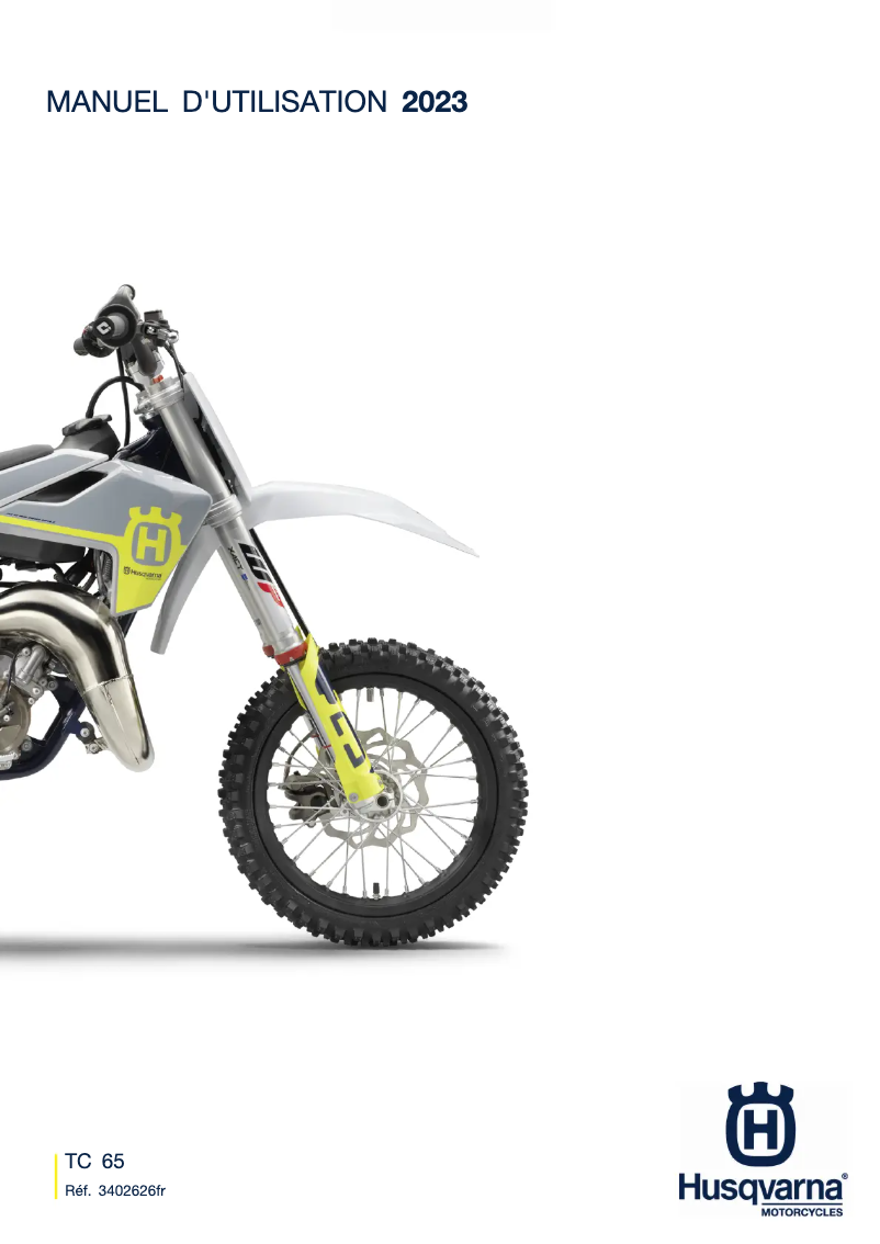 Página 1 del manual Manual de usuario Husqvarna TC 65 (2023)