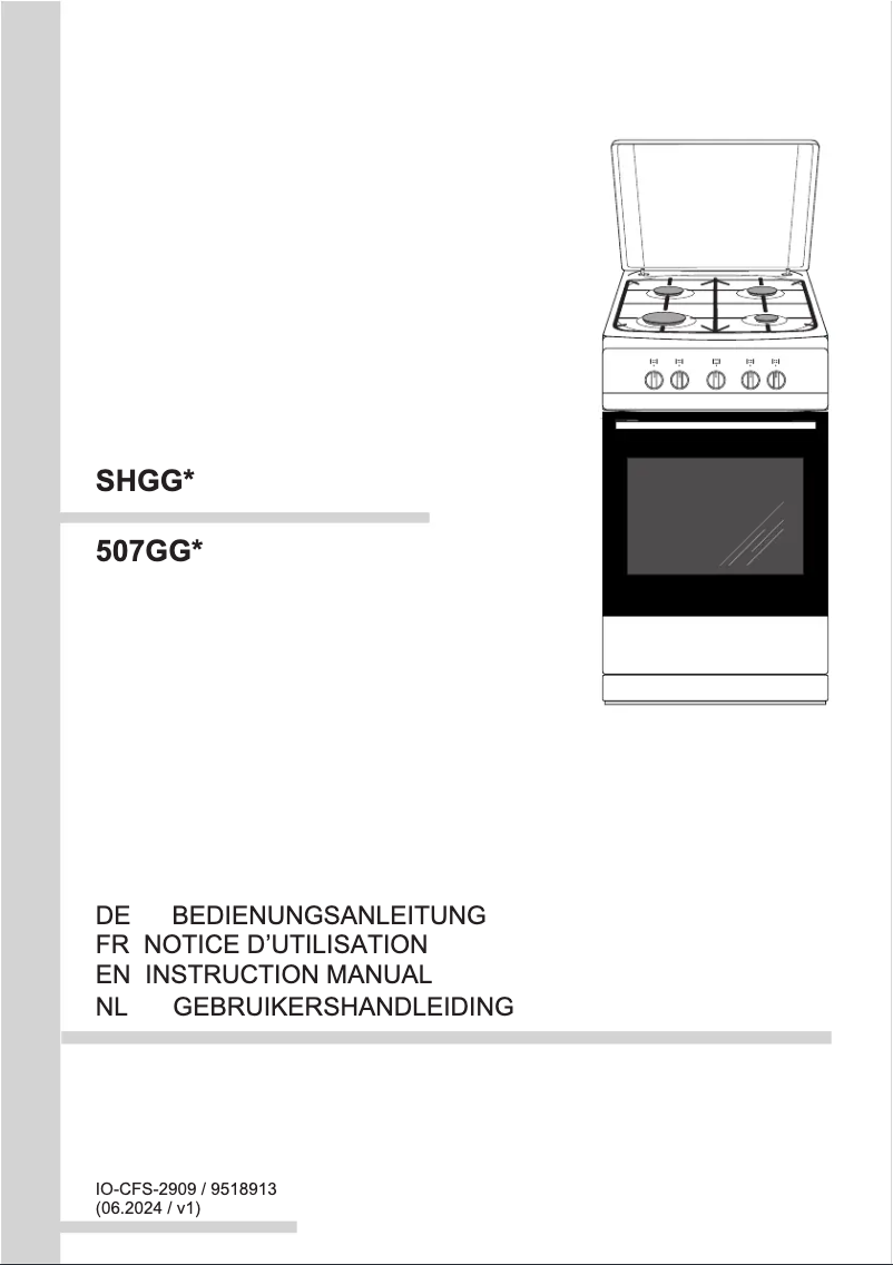 Page 1 of the manual User Manual Amica SHGG 11598 W