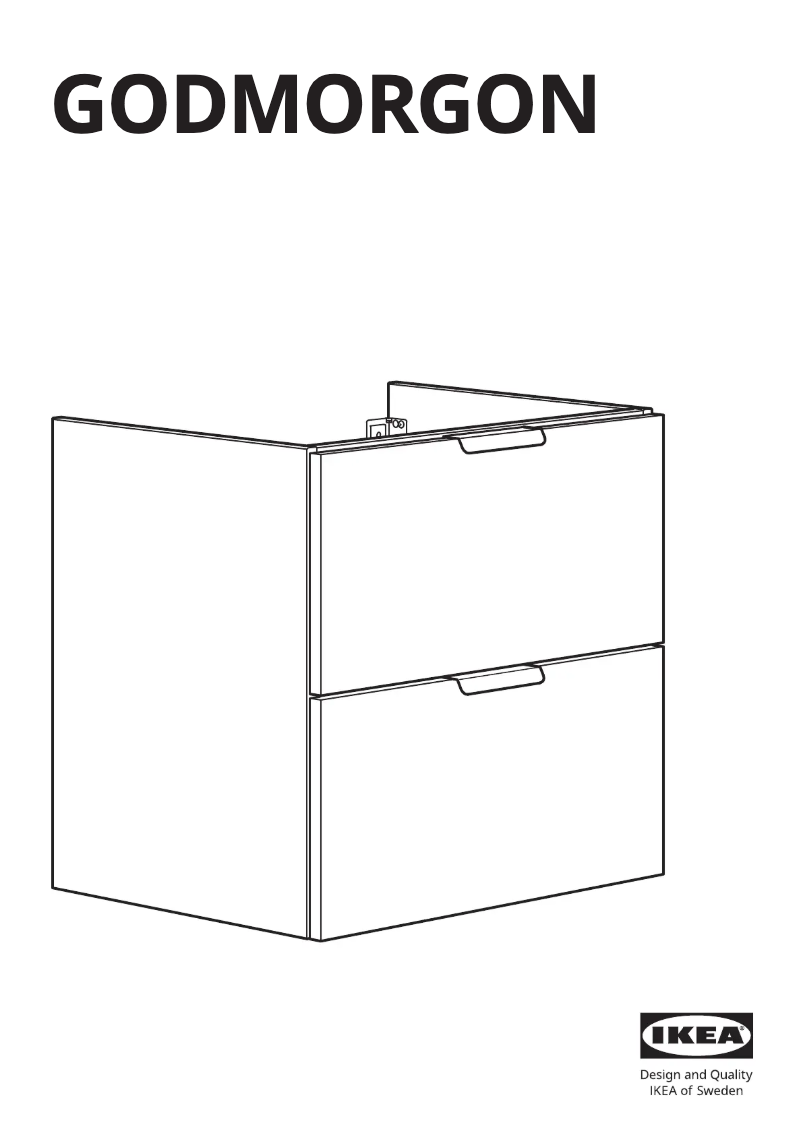 Image de la première page du manuel de l'appareil GODMORGON 202.811.03