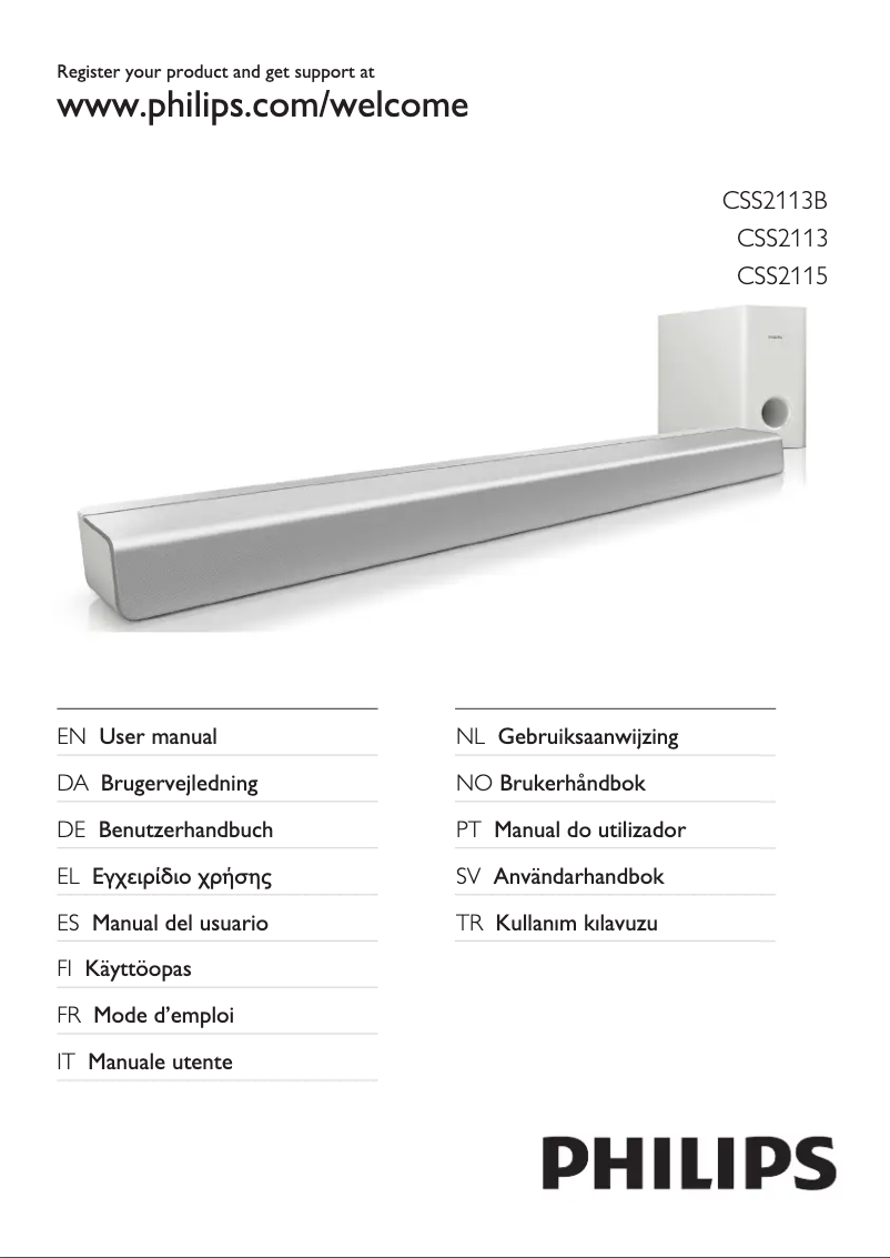 Image de la première page du manuel de l'appareil CSS2113