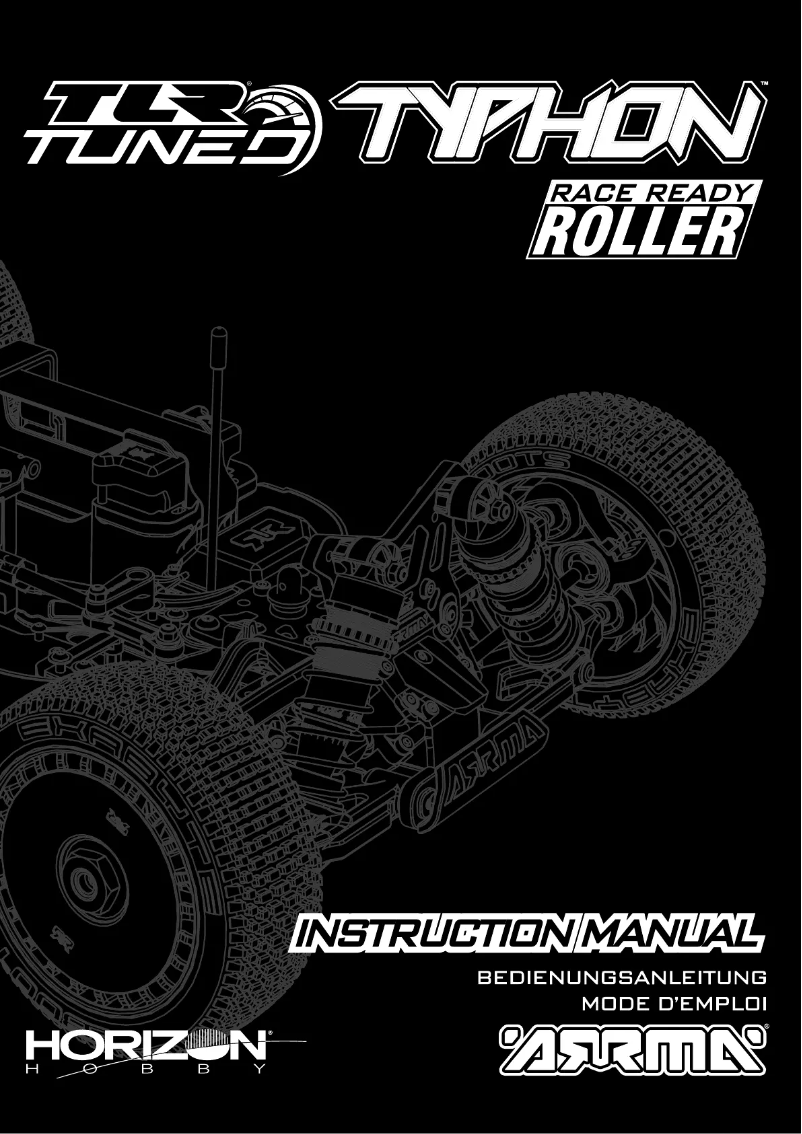 Page n°1 - Manuel utilisateur ARRMA TLR Tuned TYPHON