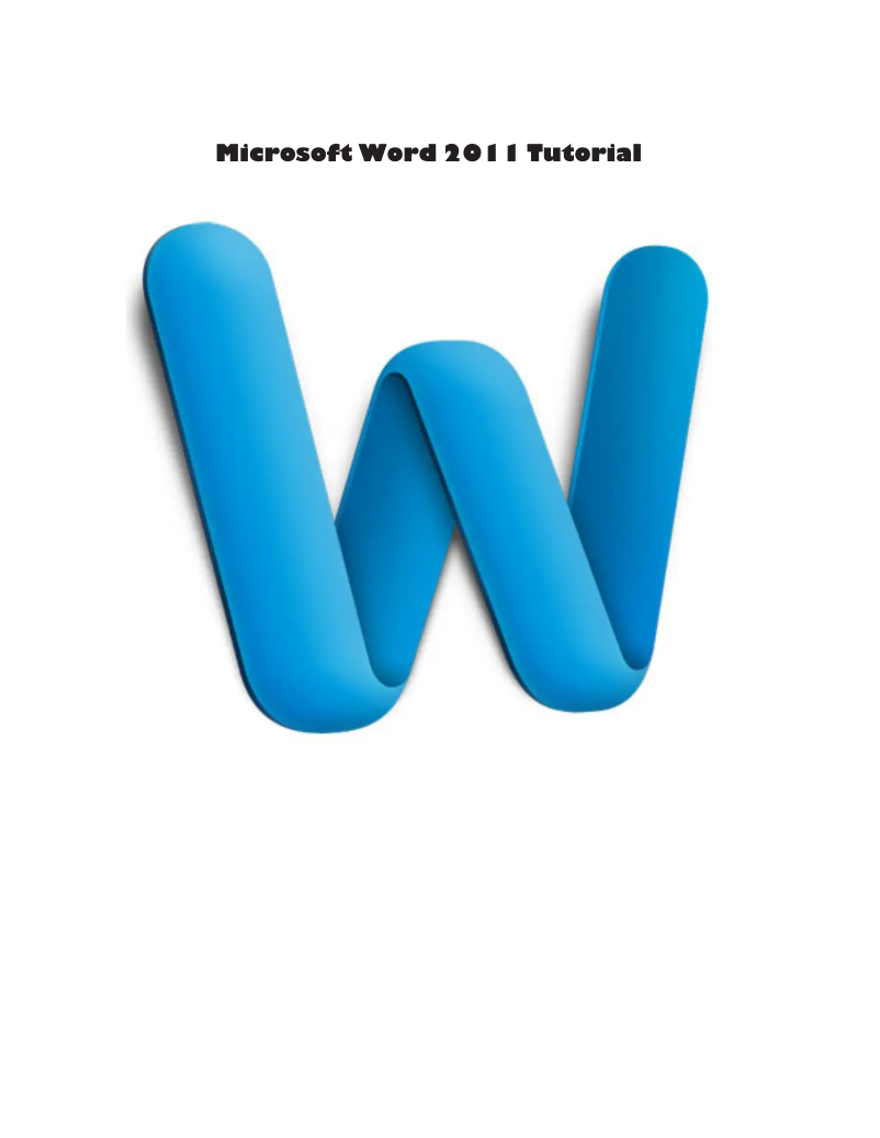 Page n°1 - Manuel utilisateur Microsoft Word 2011