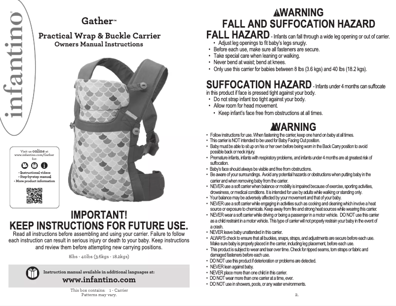 Imagen de la primera página del manual del dispositivo Gather