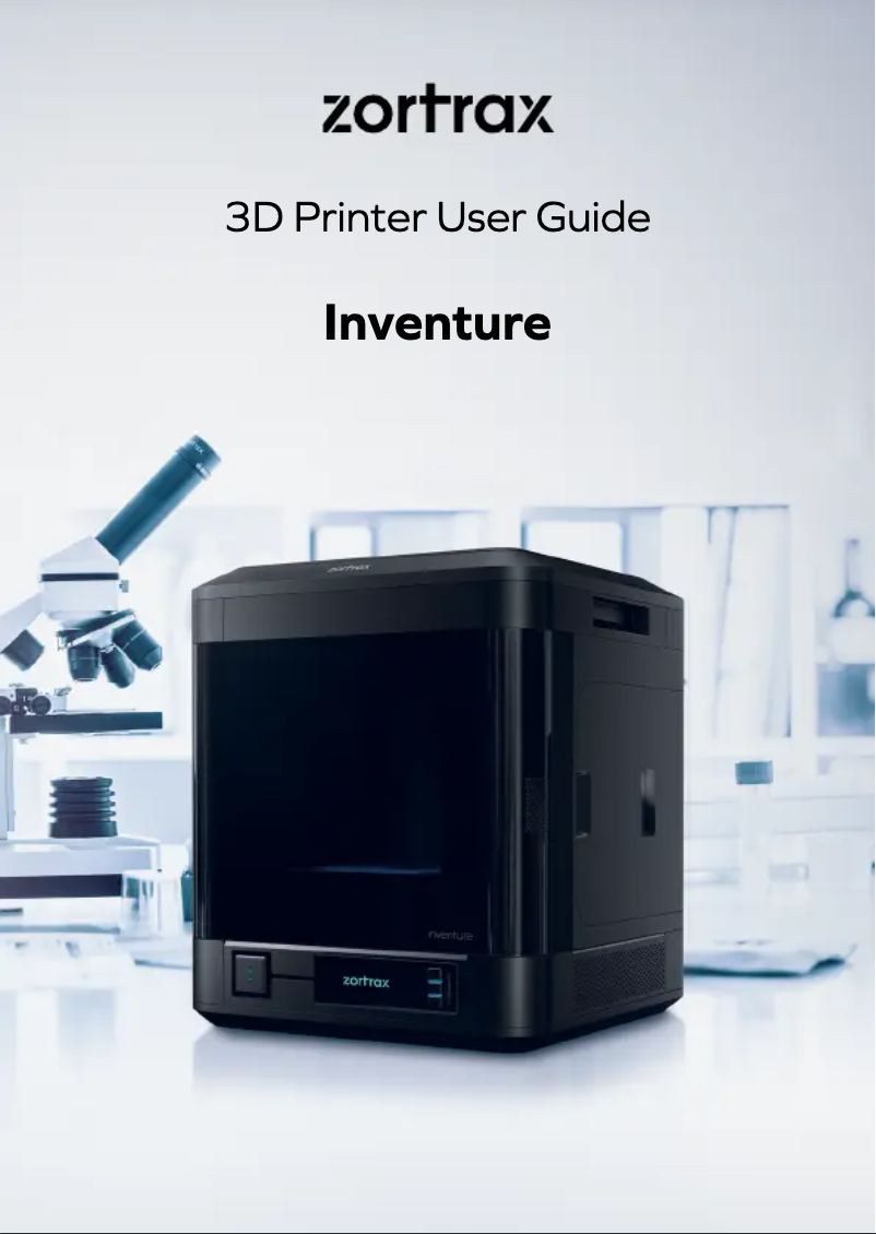 Page n°1 - Manuel utilisateur Zortrax Inventure