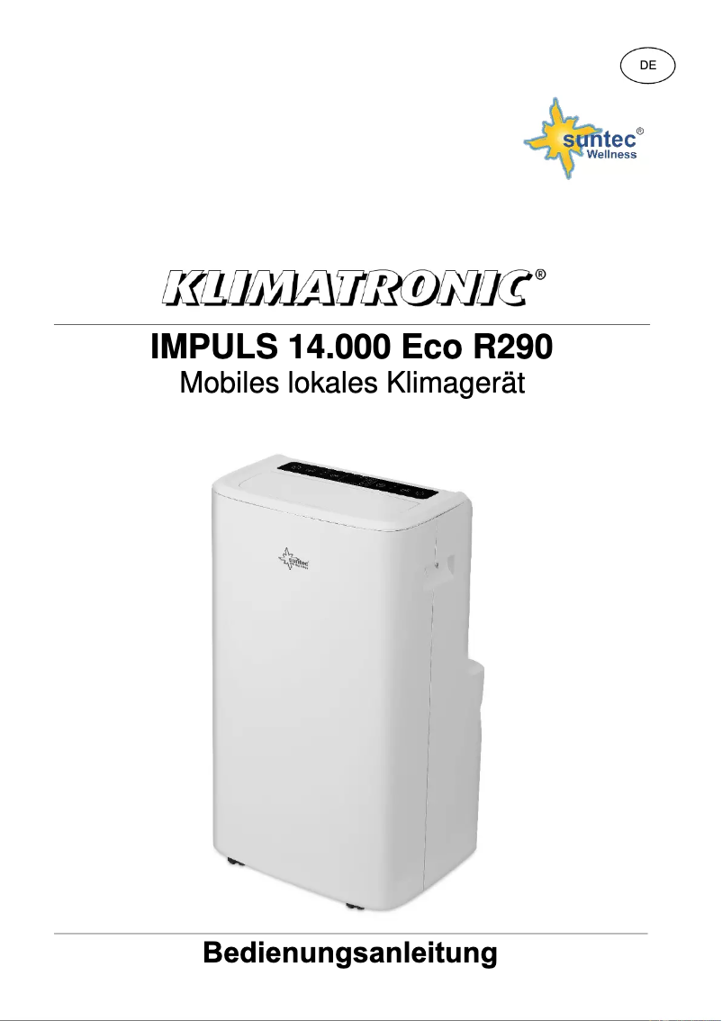 Page 1 de la notice Manuel utilisateur Suntec Klimatronic Impuls 14.000 Eco R290