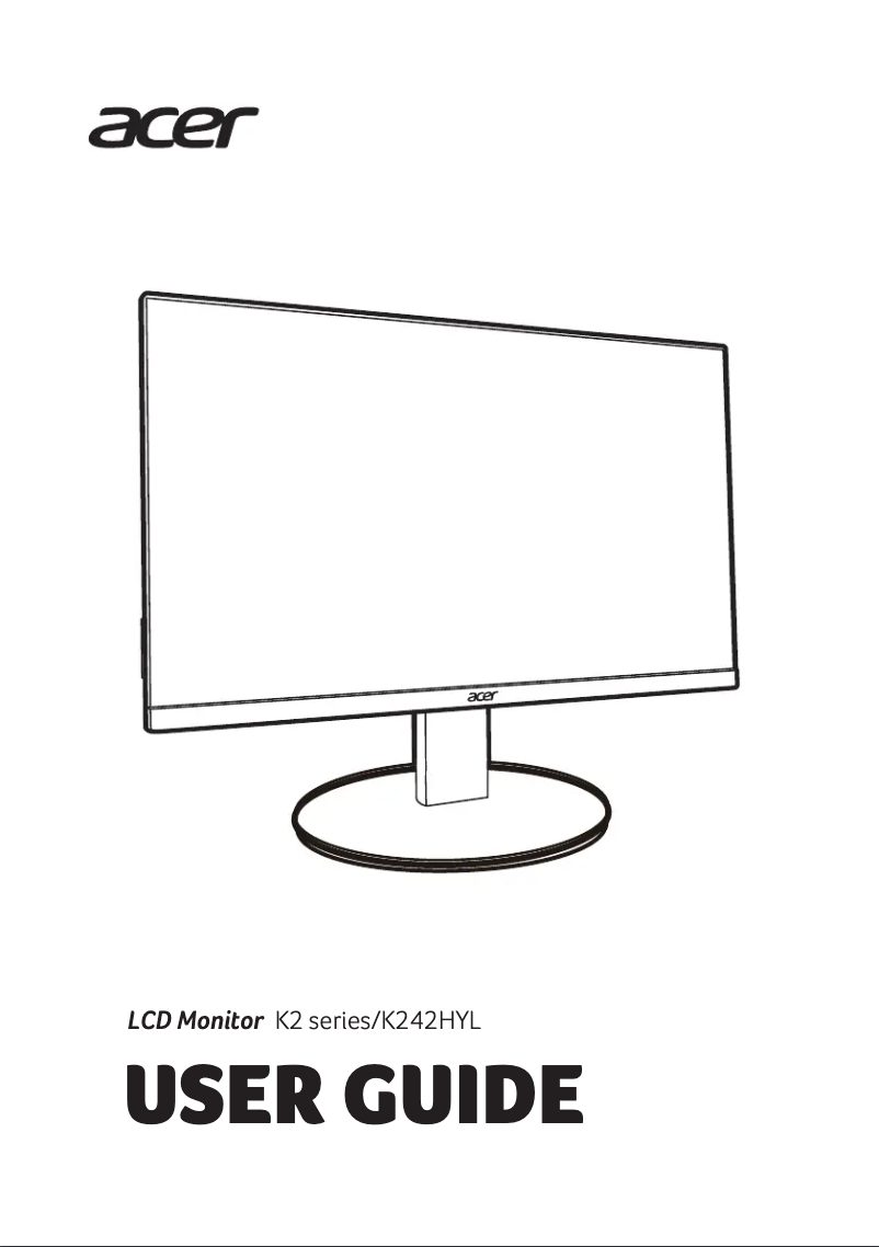 Página 1 del manual Guía de inicio rápido Acer K242HYLH