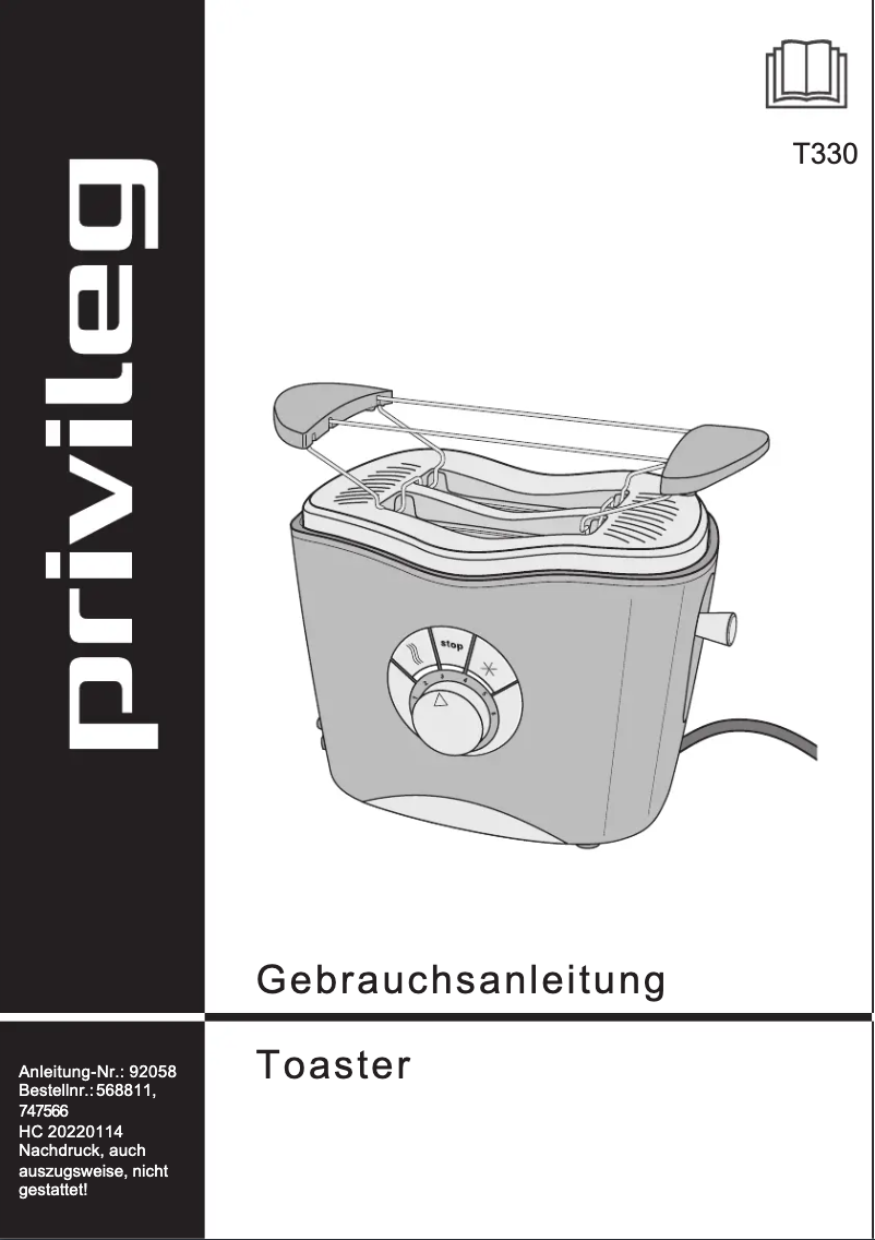 Image de la première page du manuel de l'appareil T330