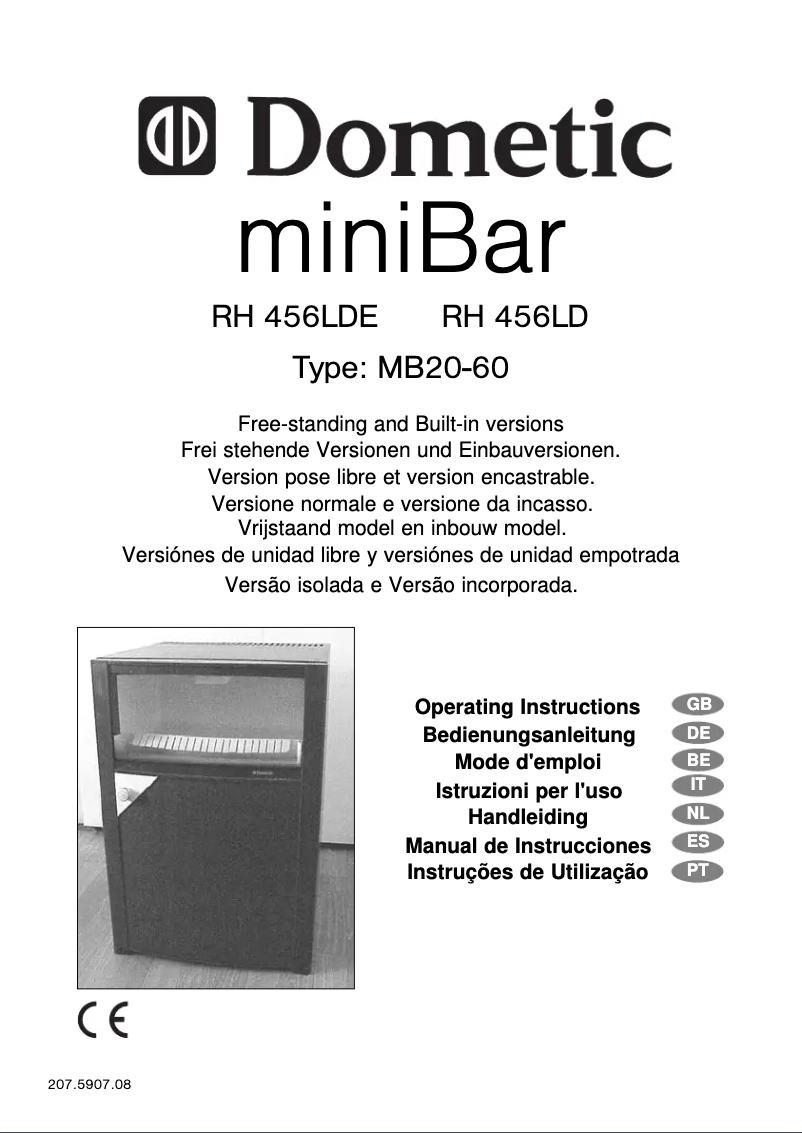 Page 1 de la notice Manuel utilisateur Electrolux RH 456 LDE