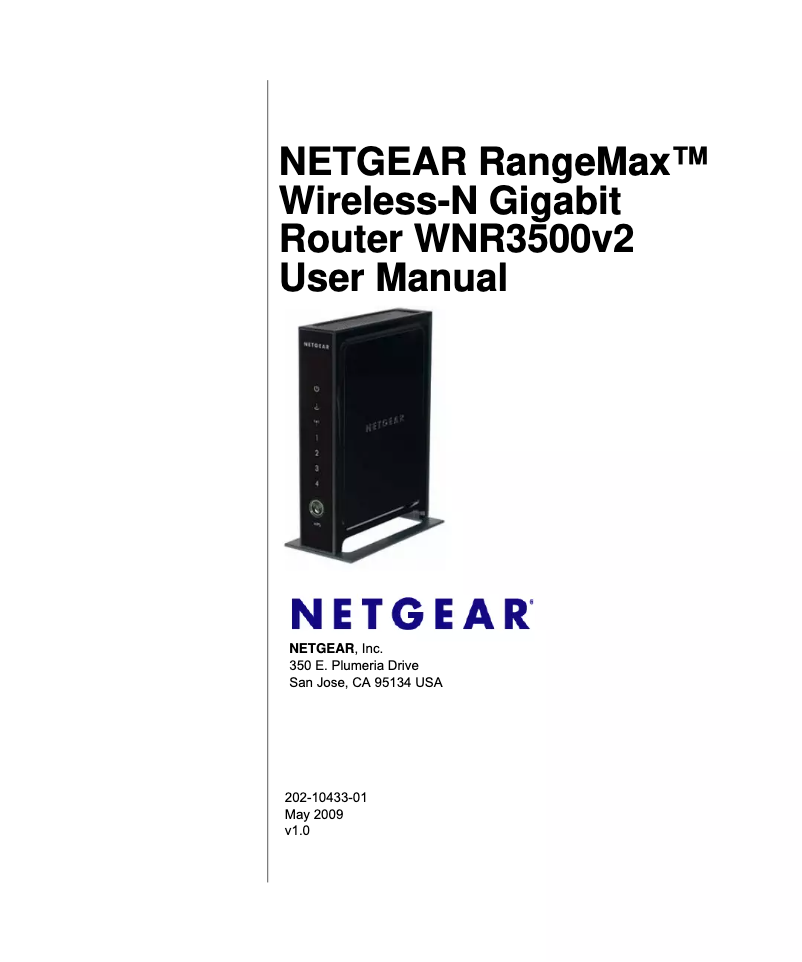 Page 1 de la notice Manuel utilisateur Netgear WNR3500v2