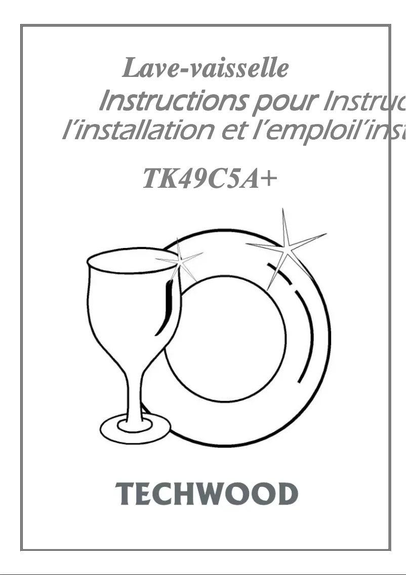 Page n°1 - Manuel utilisateur Techwood TK49C5A+