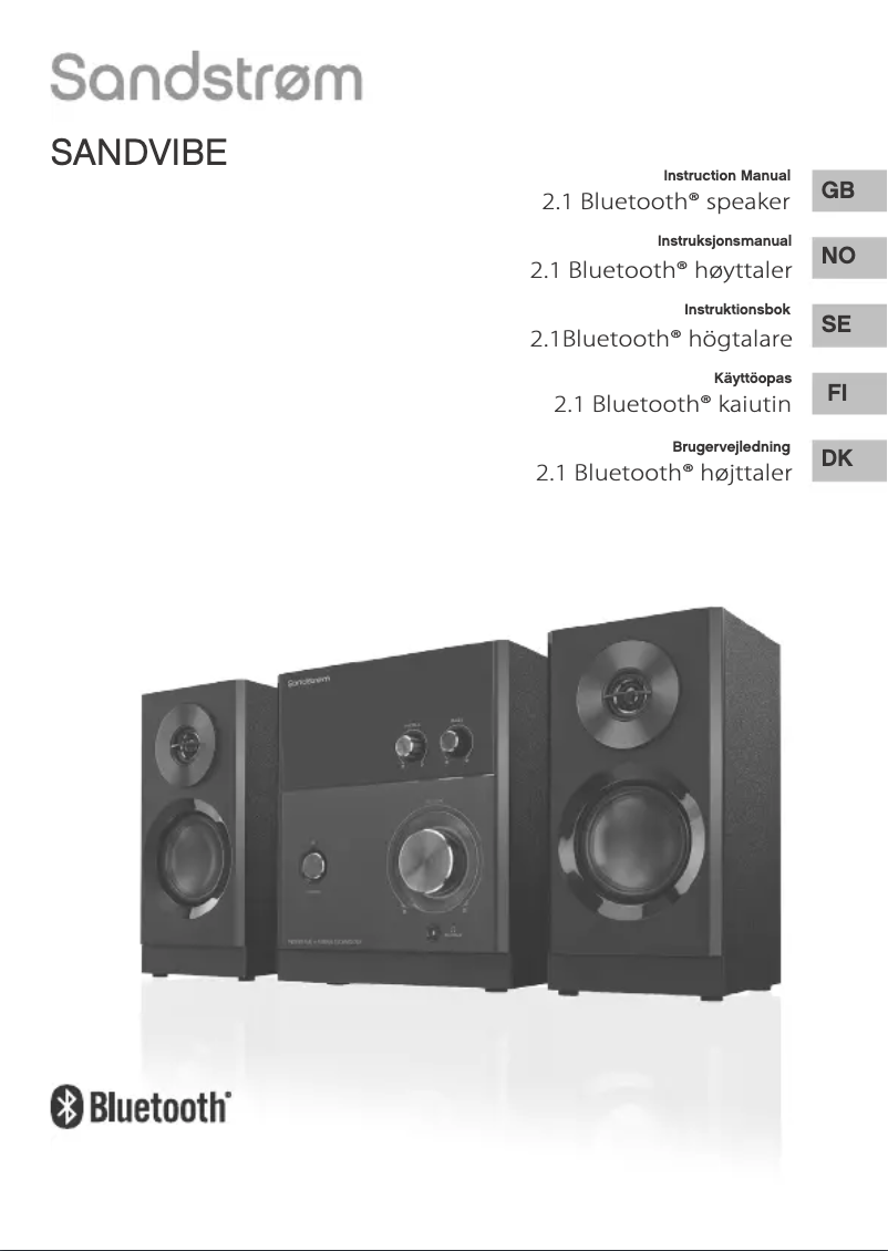 Image de la première page du manuel de l'appareil SANDVIBE