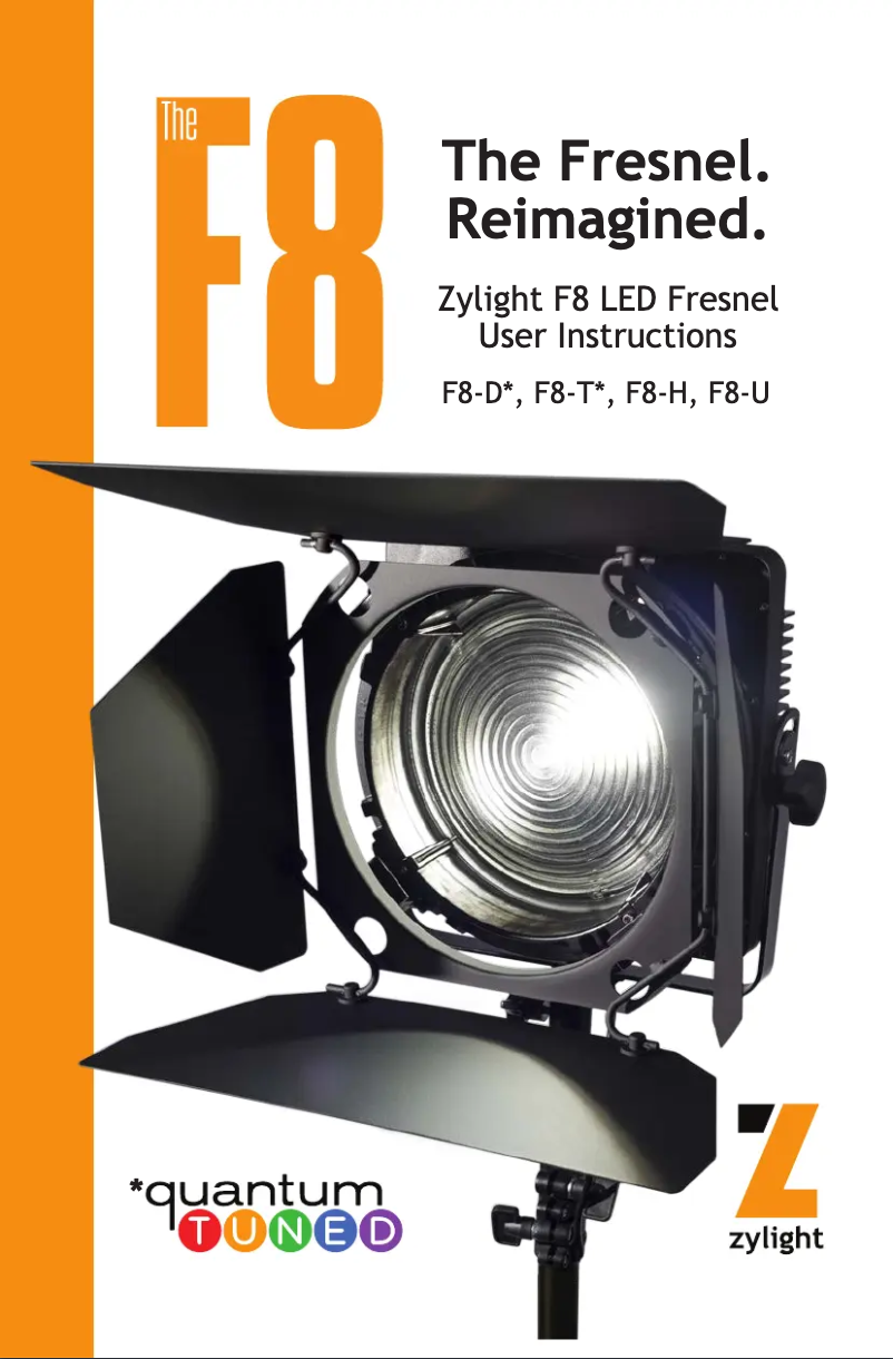 Imagen de la primera página del manual del dispositivo F8-D