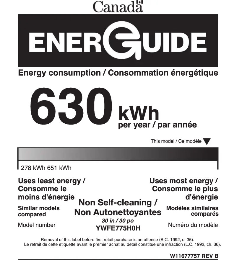 Image de la première page du manuel de l'appareil YWFE775H0HZ