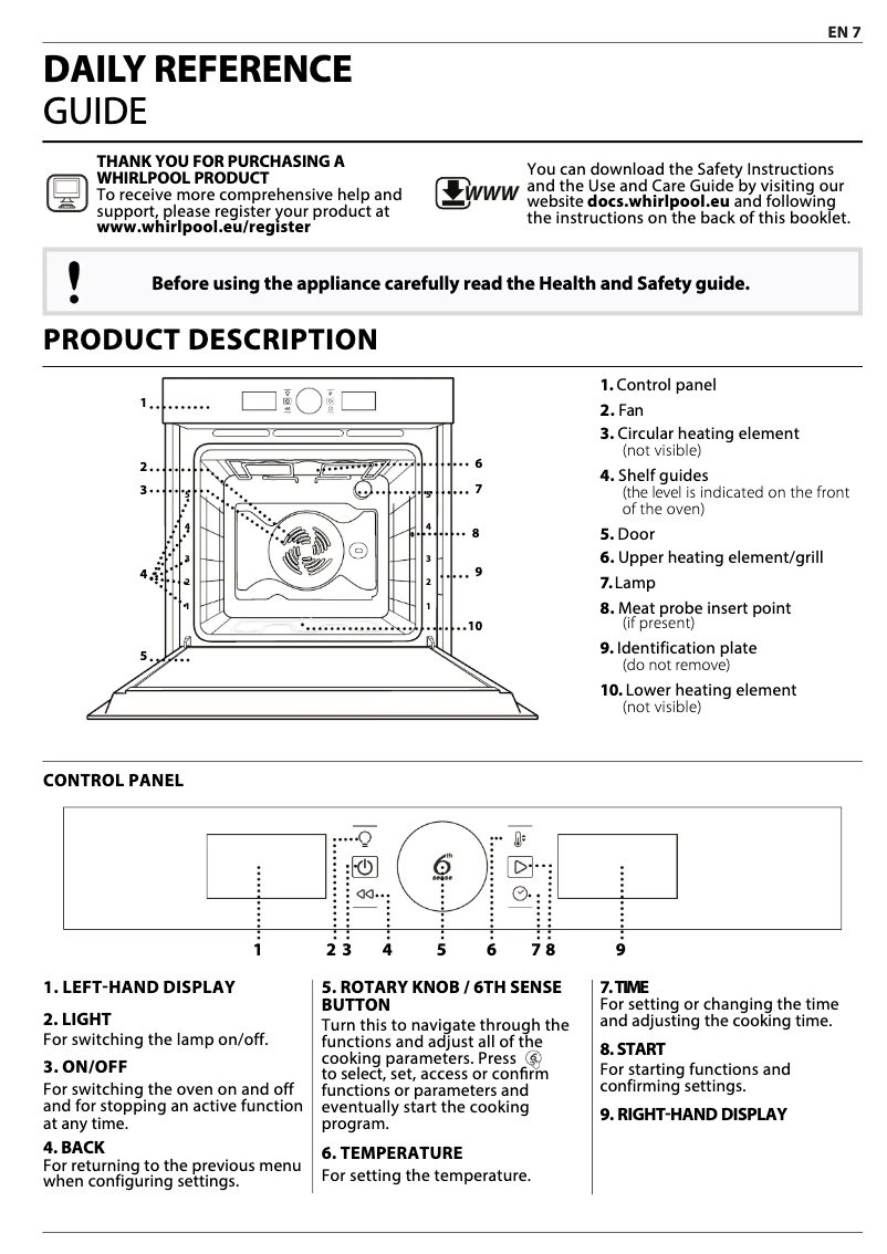 Page n°1 - Guide d'installation Whirlpool AKZM 8420 NB