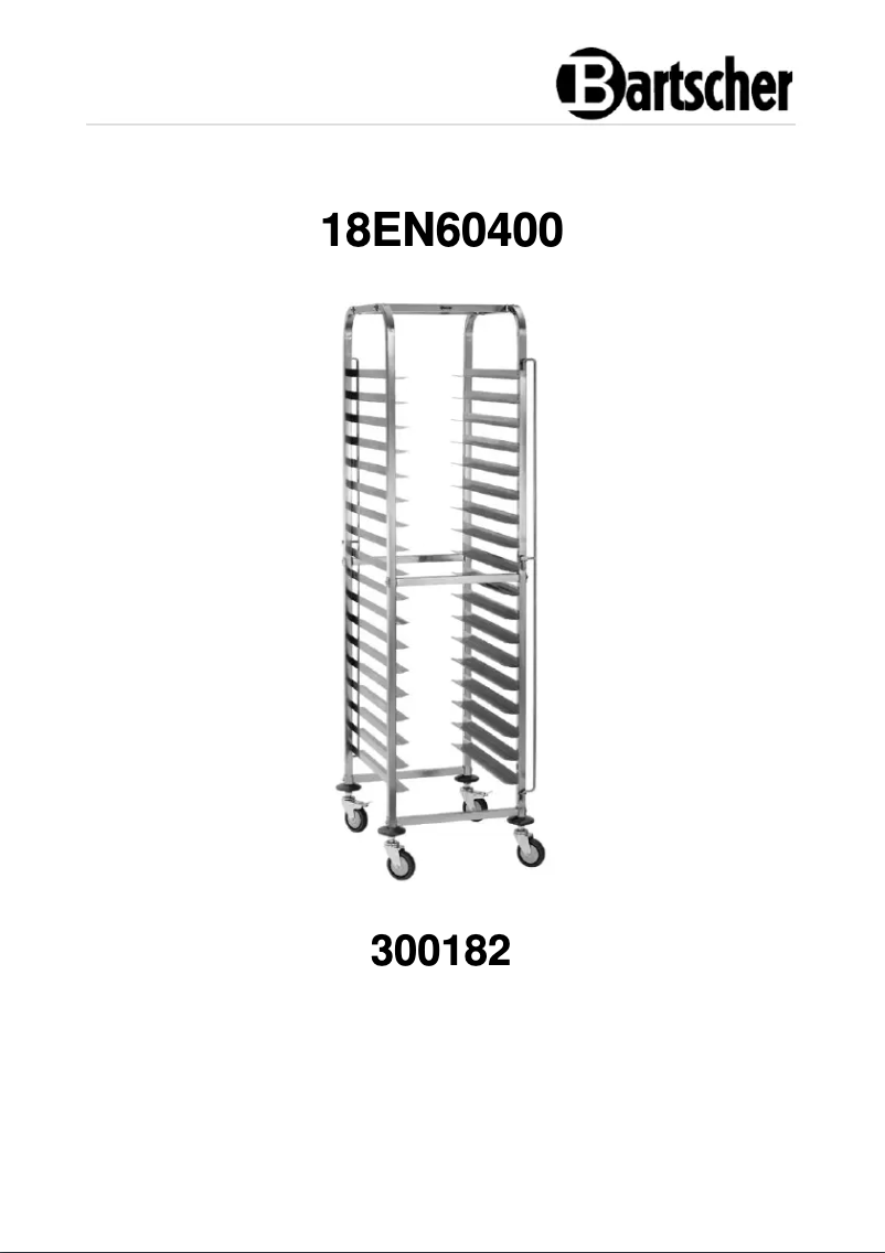 Page 1 de la notice Manuel utilisateur Bartscher 18EN60400