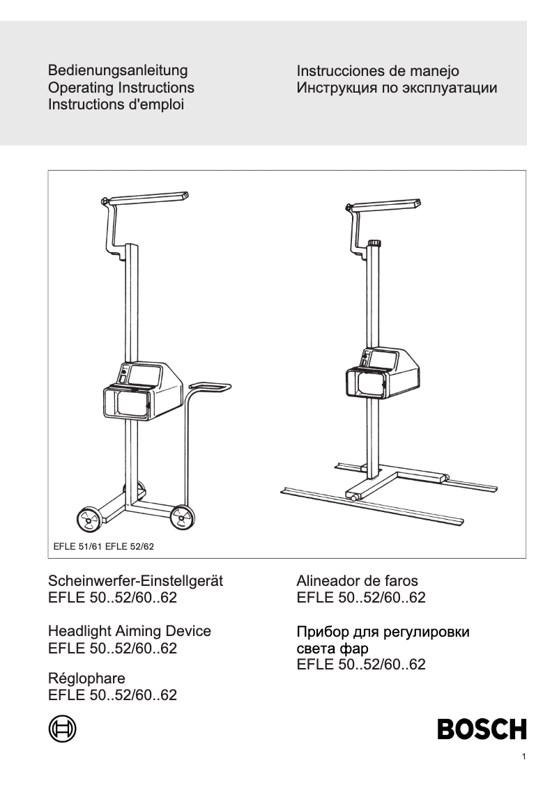 Page 1 de la notice Manuel utilisateur Bosch EFLE51