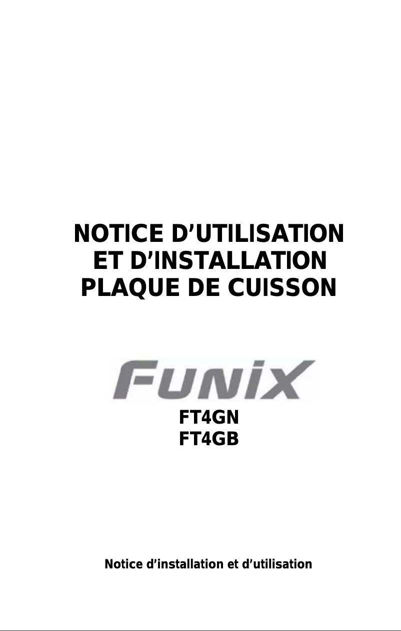 Image de la première page du manuel de l'appareil FT4GN